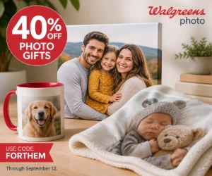 40% Off Photo Gifts at Walgreens Photo