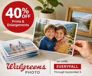 40% Off Prints & Enlargements at Walgreens Photo - Bigger Memories for Less