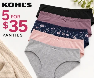 5 for $35 Panties at Kohl’s