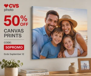 50% Off Canvas Prints at CVS Photo - Put the Best Photos on the Wall for Half Price