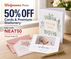 50% Off Cards & Premium Stationery at Walgreens Photo