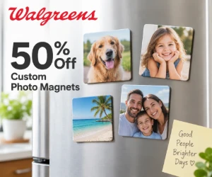 50% Off Custom Photo Magnets at Walgreens