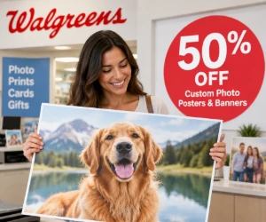 50% Off Custom Photo Posters & Banners at Walgreens