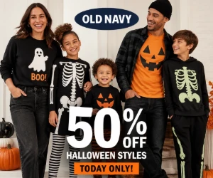 50% Off Halloween Styles at Old Navy Today Only - Spooky Looks for Half Price