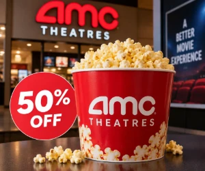 50% Off Large Popcorn at AMC Theaters Through October 25