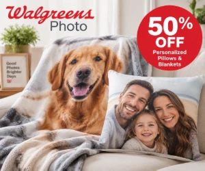 50% Off Custom Photo Pillows & Blankets at Walgreens