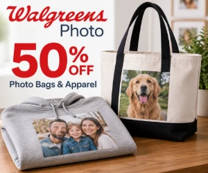 50% Off Photo Bags & Apparel at Walgreens Photo