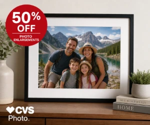 50% Off Photo Enlargements at CVS Photo