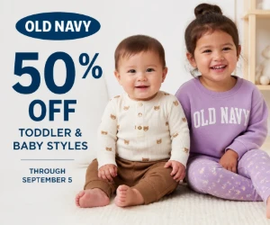 50% Off Toddler & Baby Styles at Old Navy Through September 5 - Little-Kid Basics for Half Price