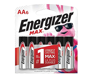 6-Pack Energizer MAX AA Batteries at Woot for $3.99 - Save $7.45