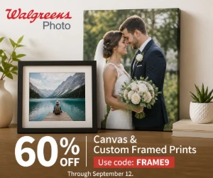 60% Off Canvas & Custom Framed Prints at Walgreens Photo