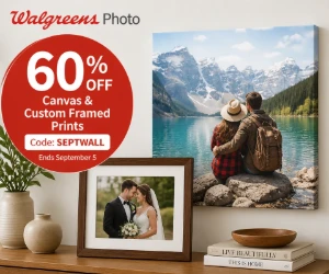 60% Off Canvas & Custom Framed Prints at Walgreens Photo - Premium Wall Art for Much Less