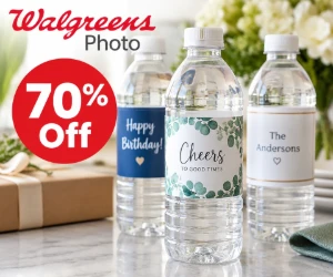 70% Off Personalized Bottle Labels at Walgreens Photo