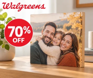 70% Off Same-Day Photo Wood Panels at Walgreens