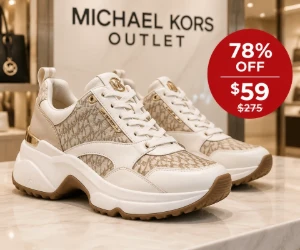 78% Off Olympia Logo Trainers, Just $59 at Michael Kors Outlet