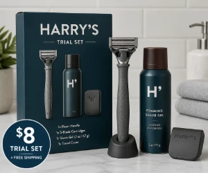 $8 Harry's Razor Trial Set With Free Shipping