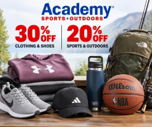 Academy Deal Days: 30% Off Clothing & Shoes + 20% Off Sports & Outdoors