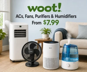 ACs, Fans, Purifiers & Humidifiers at Woot From $7.99
