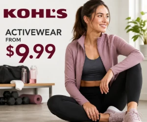 Activewear From $9.99 at Kohl’s - Workout & Everyday Basics on a Small Budget