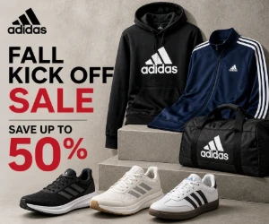 adidas Fall Kick Off Sale: Save Up to 50% on Shoes, Apparel & Training Gear