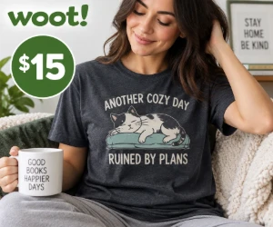 Another Cozy Day Ruined by Plans Graphic Tee for Just $15 at Woot