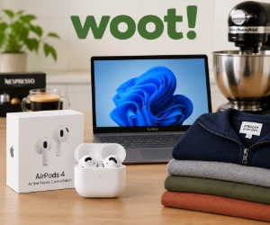 Apple AirPods 4 ANC $99, Amazon Essentials Extra 50% Off, Surface Laptops From $229.99 & More - Woot Deals