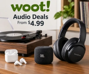 Audio Deals at Woot From $4.99 - Headphones, Turntables & More