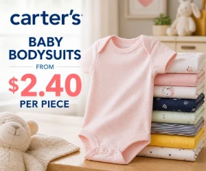 Baby Bodysuits From $2.40 Per Piece at Carter’s - Stock Up for Almost Nothing