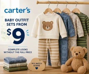 Baby Outfit Sets From $9 at Carter’s - Complete Looks Without the Full Price