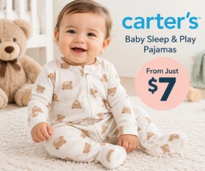 Baby Sleep & Play Pajamas From Just $7 at Carter's