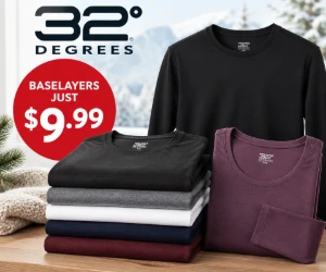 All Baselayers Just $9.99 at 32 Degrees