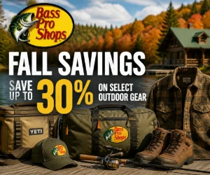 Bass Pro Shops Fall Savings: Save Up to 30% on Select Outdoor Gear