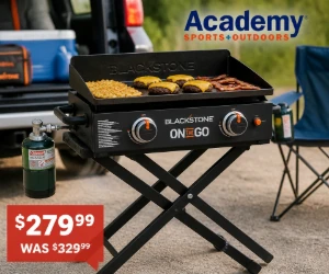 Blackstone 22" On-The-Go Griddle for $279.99 at Academy, Down From $329.99