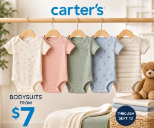 Bodysuits From $7 at Carter’s - Baby Basics at an Easy Price