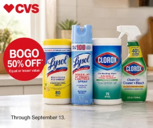 BOGO Disinfectants at CVS - Cleaning & Cold-Season Essentials for Less