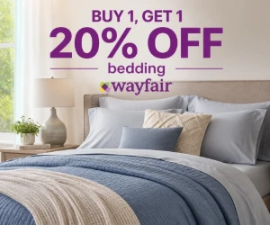 Buy 1, Get 1 20% Off Bedding at Wayfair - Pair Up Bedroom Basics for Less