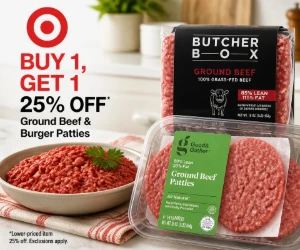 Buy 1, Get 1 25% Off Ground Beef & Burger Patties at Target