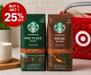 Buy 1, Get 1 25% Off Starbucks Coffee at Target - Stock Up Before the Morning Rush
