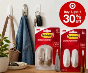 Buy 1, Get 1 30% Off Command Hooks & Hangers at Target