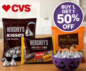Buy 1, Get 1 50% Off Hershey’s Kisses, Minis & More at CVS