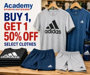 Buy 1, Get 1 50% Off Select Clothes at Academy Sports + Outdoors