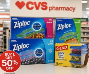 Buy 1, Get 1 50% Off Ziploc & More at CVS