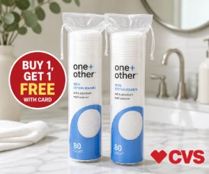 Buy 1, Get 1 Free one+other Cotton Rounds at CVS - Double Up on a Daily Beauty Basic