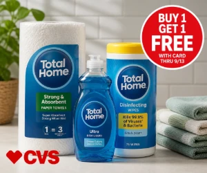 Buy 1, Get 1 Free Total Home at CVS - Household Basics for Less