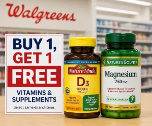 Buy 1, Get 1 Free Vitamins & Supplements at Walgreens