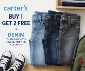 Buy 1, Get 2 Free Denim at Carter’s - Three Pairs for One Qualifying Purchase
