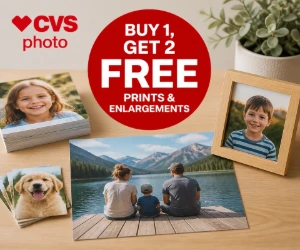 Buy 1, Get 2 Free Prints & Enlargements at CVS Photo - Triple the Photos for One Price