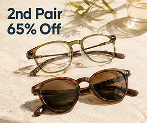 Buy 1, Get the 2nd Pair 65% Off at EyeBuyDirect