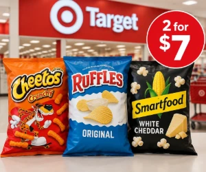 Buy 2 Cheetos, Ruffles & Smartfood Snacks for $7 at Target