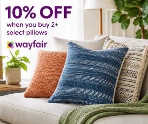 Buy 2+ Select Pillows at Wayfair, Get 10% Off - Easy Room Refresh Savings
